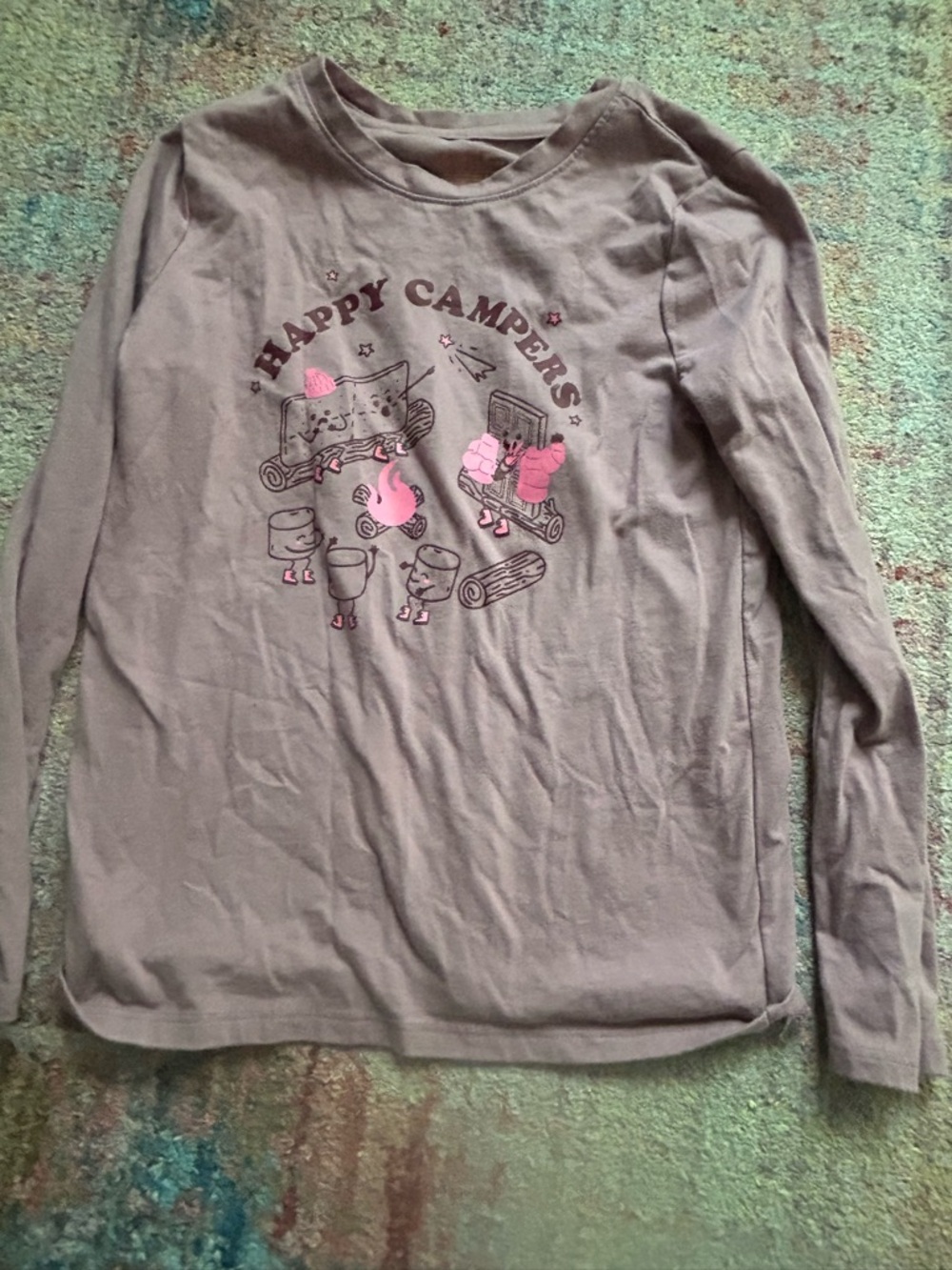 Happy Campers Cat & Jack Girls 8 long Sleeve